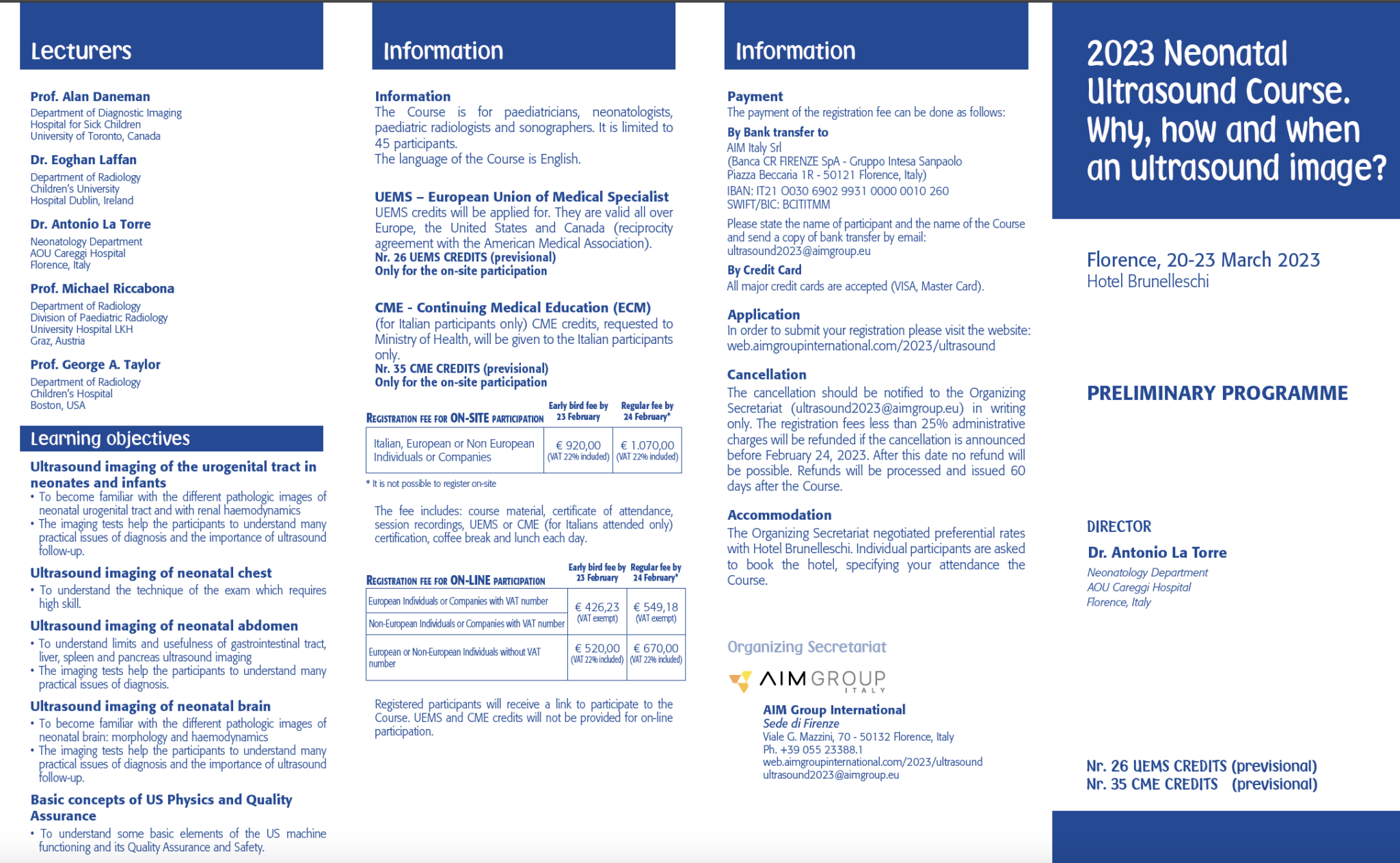 2023 Neonatal Ultrasound Course. Why, how and when an ultrasound image ...